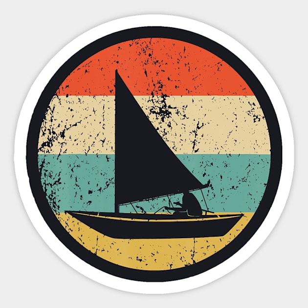 Sailing Vintage Retro Sail Boat Sticker by AlexWu